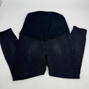 J.Crew Maternity Jeans Size 31 Black Wash Denim Over Belly Band‎ Comfort